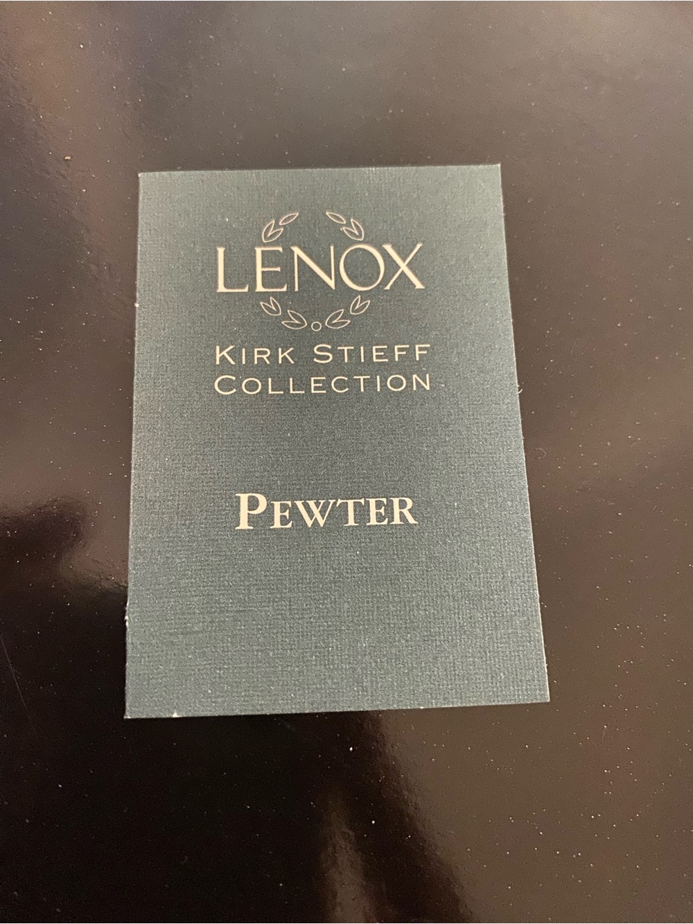 Lenox Kirk Stieff Collection Etched Pewter Cuff Bracelet with Original Box - Picture 7 of 15